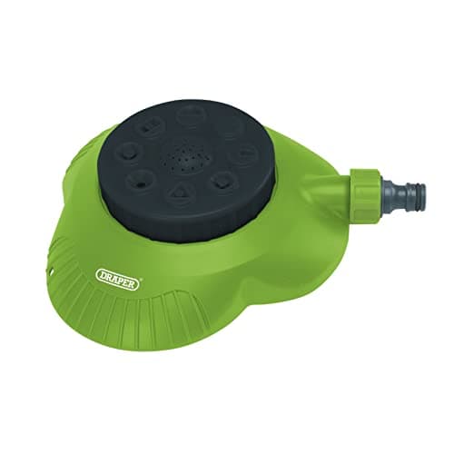 Image of Draper 09960 Multi-Sprinkler with 8-Spray Patterns, Watering and Irrigation Sprinkler, Suitable for Variety Garden Sizes