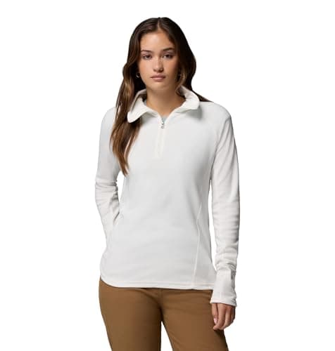 Image of Columbia Women's Glacial 4 Half Zip Fleece Pull Over, Sea Salt, Size M