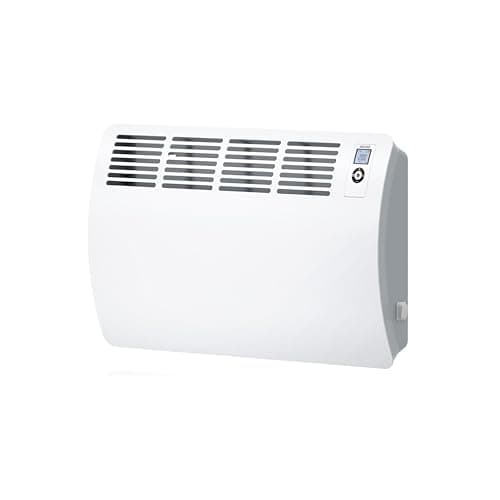 Image of STIEBEL ELTRON Wall mounted convector, electric heater CON 30 Premium U , 3000 W or about 30 sqm, 7-day + 120-minute timer, frost + overheating protection, open window detection, Lot 20 compliant, alu