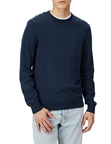 Image of Amazon Essentials Men's Crewneck Sweater (Available in Big & Tall), Navy, Large