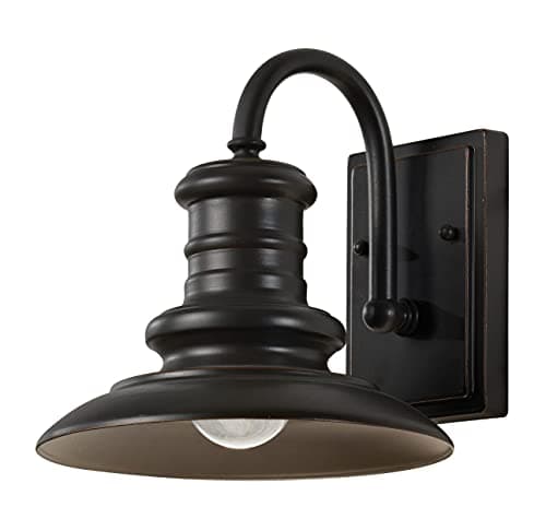Image of Murray Feiss OL8600 Redding Station 9" Single Light Outdoor Lantern Wall Sconce, Restoration Bronze