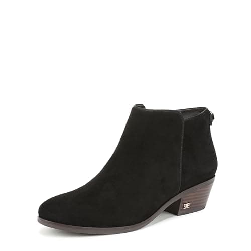 Image of Sam Edelman Women's Petty Ankle Boot, Black Suede, 6 UK