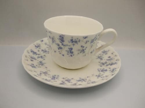Image of Wedgwood Windrush Spiral Coffee Cup and Saucer 6.5cm Height Made in England