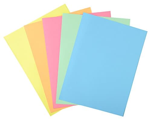 Image of Exacompta - Ref 339000E - Super 210 1-Flap Folders - 240 x 320mm in Size, Suitable for Holding A4 Documents, 210gsm Card, Single Fold Over Flap - Assorted Colours (Pack of 50)