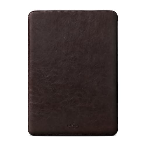Image of Comfyable Laptop Sleeve 14 Inch Precisely Compatible with MacBook Pro M5 Pro/Max 2026 A3426 A3427 M4 M3 M2 M1, Faux Leather Cover Case 14 in, Dark Brown