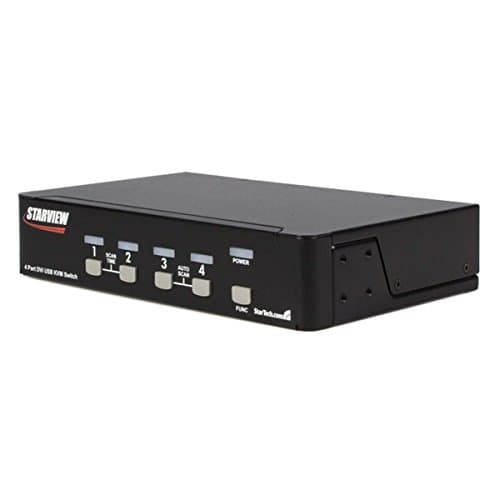 Image of STARTECH.COM SV431DVIUAGB 4 Port DVI USB KVM Switch with Audio and USB Hub