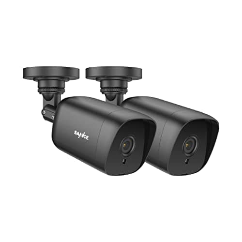 Image of SANNCE Security Camera,1080P HD CCTV Surveillance Bullet Camera IP66 Weatherproof Indoor Outdoor TVI Camera IR Cut,12 Led 100ft/30M Night Vision, Analog Cameras, 2 Pack