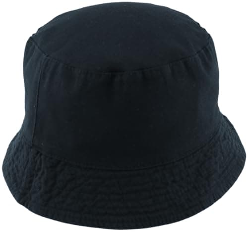 Image of Tom Franks Mens Reversible Cotton Bucket Sun Hat in Navy, Size: Large-XL
