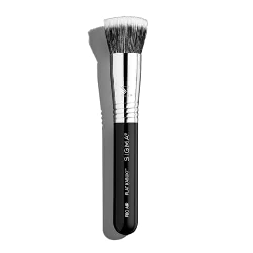 Image of Sigma Beauty F80 Flat Kabuki Brush - Foundation Brush & Professional Makeup Brush to Blend Liquid & Cream Products - Skin Safe Kabuki Makeup Brush for Buffing and Blending