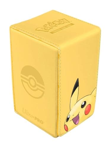 Image of Ultra Pro | Pokemon: Pikachu Alcove Tower Deck Box | Trading Card Game Accessory, Yellow