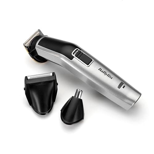 Image of BaByliss MT726E 8-in-1 Titanium Multi Trimmer Kit Grooming, 60 Minutes Autonomy, Precision Head with Titanium Blades, Shaving Head, 3 Beard Guides, Nose/Ear Head, 1 Body Guide