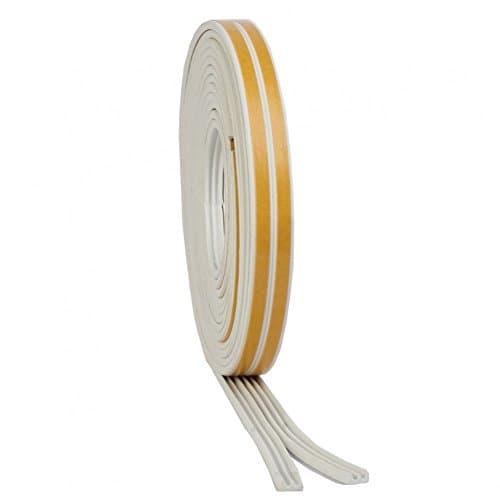 Image of Stormguard EPDM Rubber E Profile Weatherstrip Seal White 20 metres
