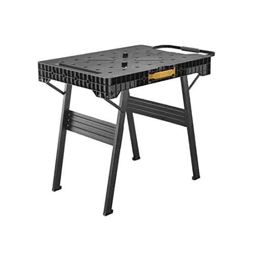 Image of STANLEY FATMAX Express Folding Workbench - Portable Work Surface With 450kg Large Load Capacity, Clamp Compatible, FMST1-75672, Black