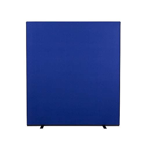 Image of Panelwarehouse Office Partition Screen 1600mm W x 1800mm H Blue Woolmix