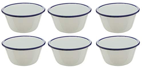 Image of 6 x Falcon 12cm Pudding Basin - Enamel