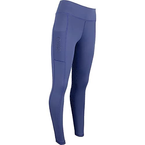 Image of AK Horse Riding Tights for Women High Waisted Breathable Equestrian Breeches Full Seat Silicone Grip Stretch Riding Leggings (UK, Alpha, L, Regular, Regular, Navy)
