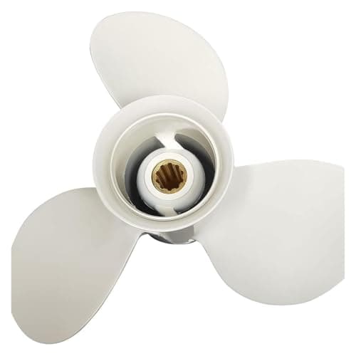 Image of HDXAEW Marine Aluminum Alloy Propeller (9 7/8x11 1/4-F) For 20-30HP F25 Outboard Motor Widely Used