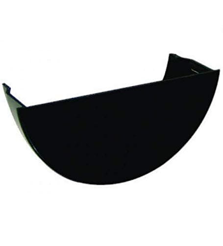 Image of FLOPLAST 112mm Half Round Gutter Internal Stop End - Black - Pack of 2