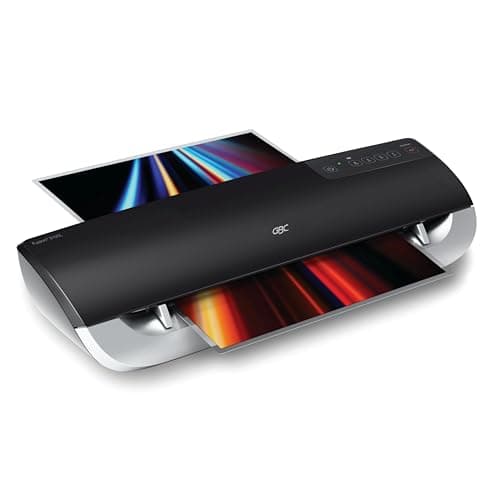 Image of GBC Thermal Laminator Machine, Fusion 3100L, 12 Inch, 1 Min Warm-up, 3-7 Mil, with 30 EZUse Laminating Pouches for Home, Office and Classroom, Black (1703076)