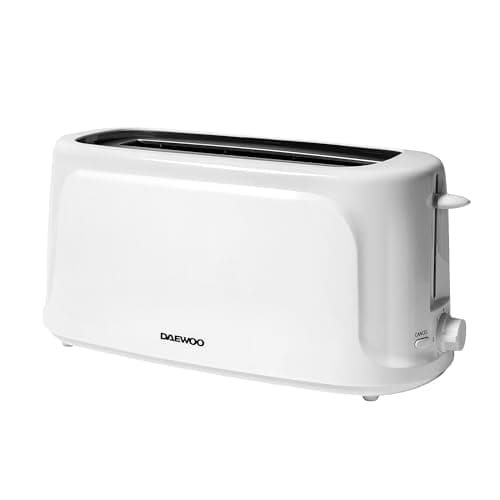 Image of Daewoo Essentials Long Slot Toaster, 4 Slice With Browning Controls And Cancel Function, Compact Design For 4 Slices Of Bread In Two Slots