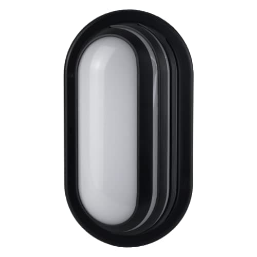Image of SINCELIGHT Oval LED Bulkhead Light for Wall and Ceiling Mount, Opal Diffuser, IP65 Waterproof for Indoor or Outdoor use, 15W, Warm White 2700K, IK08, Class II