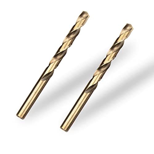 Image of Meccion HSS Cobalt Jobber Drill Bit 2pcs 9.0mm Twist Drill Bit for Drilling Stainless Steel and Metal