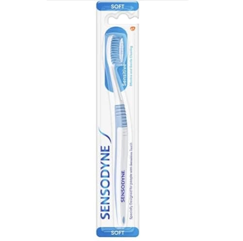 Image of Sensodin Sensitive Soft Toothbrush, Extra Soft Bristles for Gentle Cleaning & Sensitive Teeth Protection: The Toothbrush is Specially Designed with Ultra-Soft bristles, Pack of 4