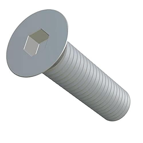 Image of M10X50-10.9 Hex Socket Allen Screw, Countersunk Machine Screw, Flat Head Fastener, 10mm Zinc Plated Steel Screws Suitable for Metal, Construction, Installation, DIY (Pack of 10)