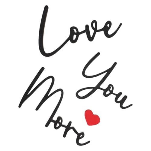Image of Generic Wooden Love Sign Wall Art with Rustic Style and Robust Quality, Black Letter Pendant for Weddings and Birthdays, Versatile Use Home Decoration Plaque