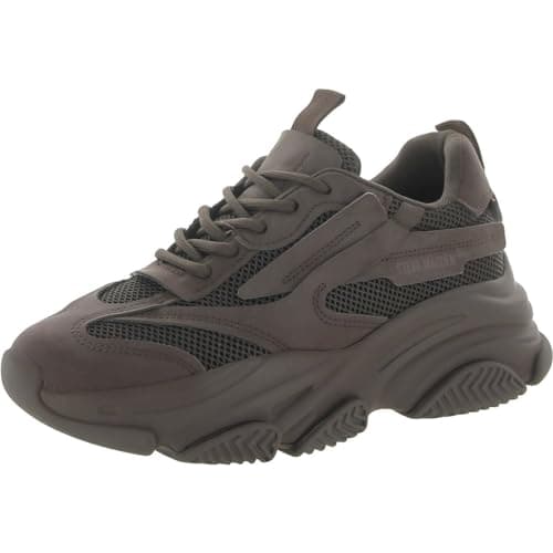 Image of Steve Madden Women's Possession Sneaker, Dark Brown, 6 UK