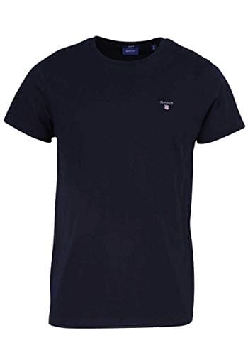 Image of GANT Mens Fit Shield T-Shirt Black L