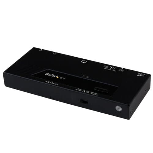 Image of StarTech.com 2 Port HDMI Switch w/ Automatic and Priority Switching - 1080p,VS221HDQ,Black