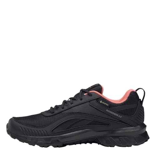 Image of Reebok Women's Ridgerider 6 GTX Walking Shoe, Core Black Twisted Coral Tech Metallic, 2.5 UK