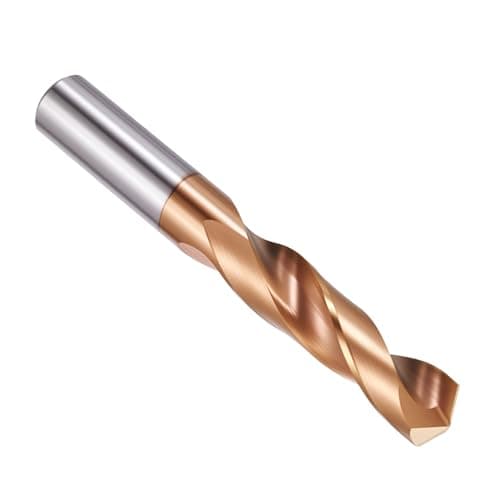 Image of PATIKIL 9.8mm Drill Bit, Carbide Twist Jobber Bits Straight Shank 130° for Drilling Hard Metal Alloy Steel Stainless Steel Titanium Alloys - 1 Pack