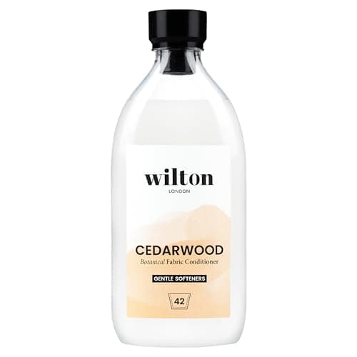 Image of Wilton London Cedarwood Eco-Friendly Gentle Fabric Conditioner 42 Washes (1L) - Vegan Plant-Based Biodegradable Natural Fabric Softener - Packed with Essential Oils for Long Lasting Fragrance