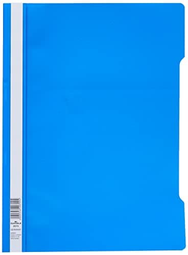 Image of Durable 252306 Clear View Folder-Report File A4 PP, Blue - Pack of 25