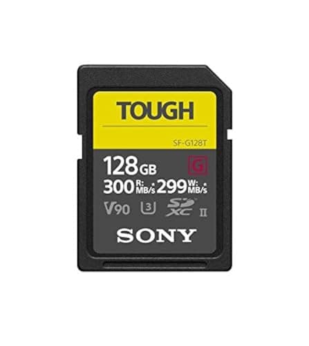 Image of Sony 128GB SF-G series TOUGH specification UHS-II U3 V90 SDHC Digital Memory Card Card - Read 300MB/s Write 299MB/s SF-G128T