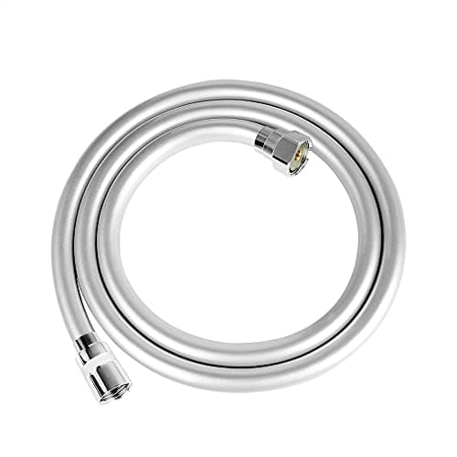Image of NORTHERN BROTHERS PVC Smooth Shower Hose 1.5m(59'') -Shower Hoses with Chrome, Universal Anti-Kink and Leak-Proof (1.5M), Chrome,Silver