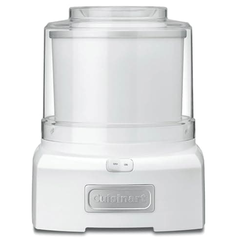 Image of Cuisinart Cool Scoops Ice Cream Maker | Homemade Gelato & Ice cream machine in 25 Mins | Sorbet Maker | Frozen Yogurt Maker | Family size | 1.4L churning bowl | ICE21, White