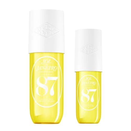 Image of Sol de Janeiro Cheirosa 87 Rio Radiance Hair & Body Fragrance Mist Full Size and Travel Size Set - Home and Away Bundle - 90 & 240ml Duo
