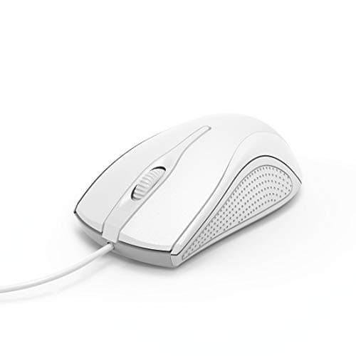 Image of Hama 3 Button Optical Wired Mouse | Plug and Play via USB-A | With Scroll Wheel | White