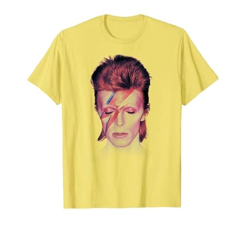 Image of David Bowie - The Prettiest Star T-Shirt, Men, Lemon Yellow, X-Large