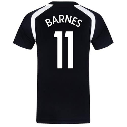 Image of Newcastle United FC Mens Barnes 11 Poly T-Shirt Black Medium