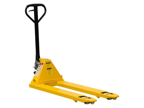 Image of The Workplace Depot Hand Pallet Truck, 2500kg Manual Lift Trolley Jack – Heavy-Duty Hydraulic Pump for Warehouse & Industrial Use – Corrosion-Resistant, Ergonomic Handle (Nylon Wheels)
