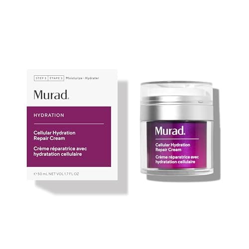 Image of Murad Cellular Hydration Barrier Repair Cream - Nourishing Face Moisturiser Repairs Dry, Flakey Skin - Bilberry Omega Fatty Acids and Soothing Allantoin Restores Bounce & Radiance - 50ml