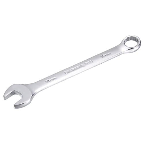 Image of Sourcingmap Metric 16mm 12-Point Box Open End Combination Wrench Chrome Finish, Cr-V