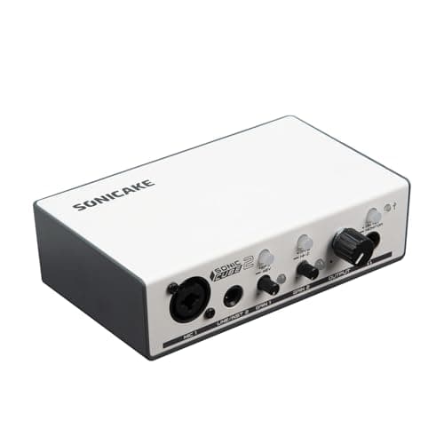 Image of SONICAKE Professional USB Audio Interface Dual-channel Analogue Preamps Audio Mixer for Beginners Podcasting and Recording