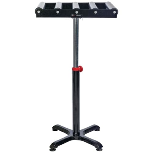 Image of SIP Heavy-Duty 5 Roller Stand, Adjustable 680-1150mm, 100kg Capacity, Workshop Saw Support