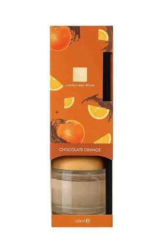Image of Wickford & Co. Luxury Chocolate Orange Scented Reed Diffuser Room100ml Christmas Festive Fragrance