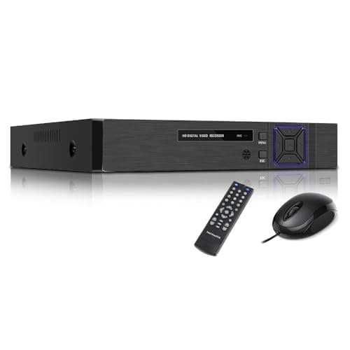 Image of JUSTOP 4 Channel CCTV DVR Recorder, 1080P H.265 Video Recorder for CCTV Security Camera System, Remote Smartphone Access, Smart Playback, Motion Detection, Email Alert (4 CH - 1TB HDD)